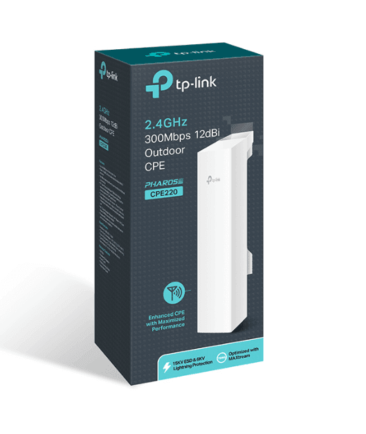 TP-Link 2.4GHz 300Mbps 12dBi Outdoor CPE - TL-CPE220